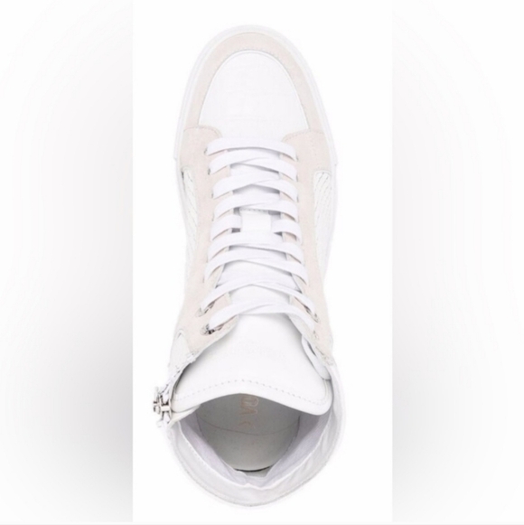 New!! Zadig & Voltaire, High Flash Keith Sneakers, Blanc(White), Size 38 - NIB - Picture 6 of 14